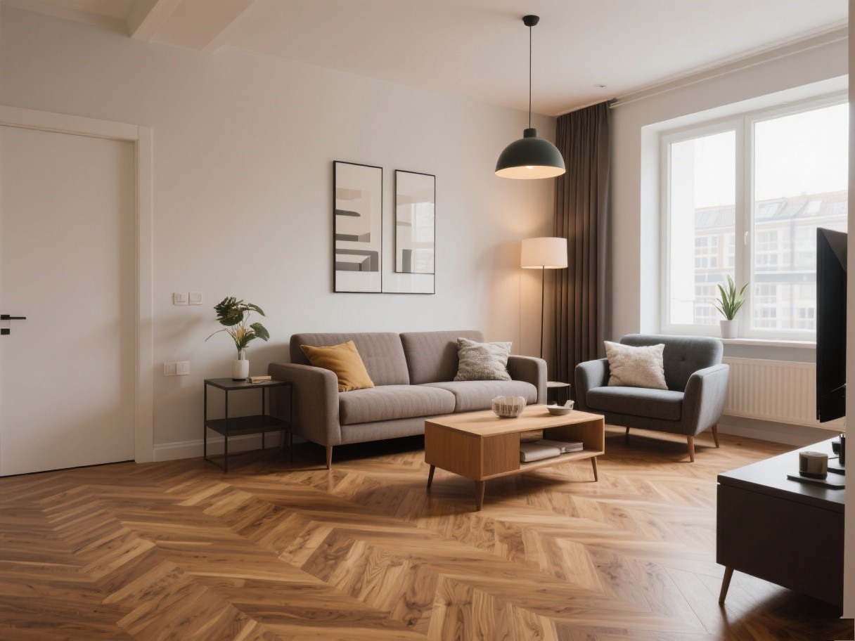 Modern apartman salonu