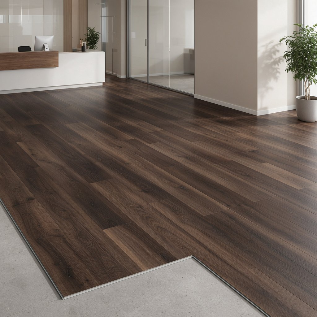 LVT click premium ticari 7.0 mm geniş planka el işçiliği dokulu zemin
